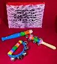 Musical Kit with Flute,  Hand Bells, and Semi Circle Bells 