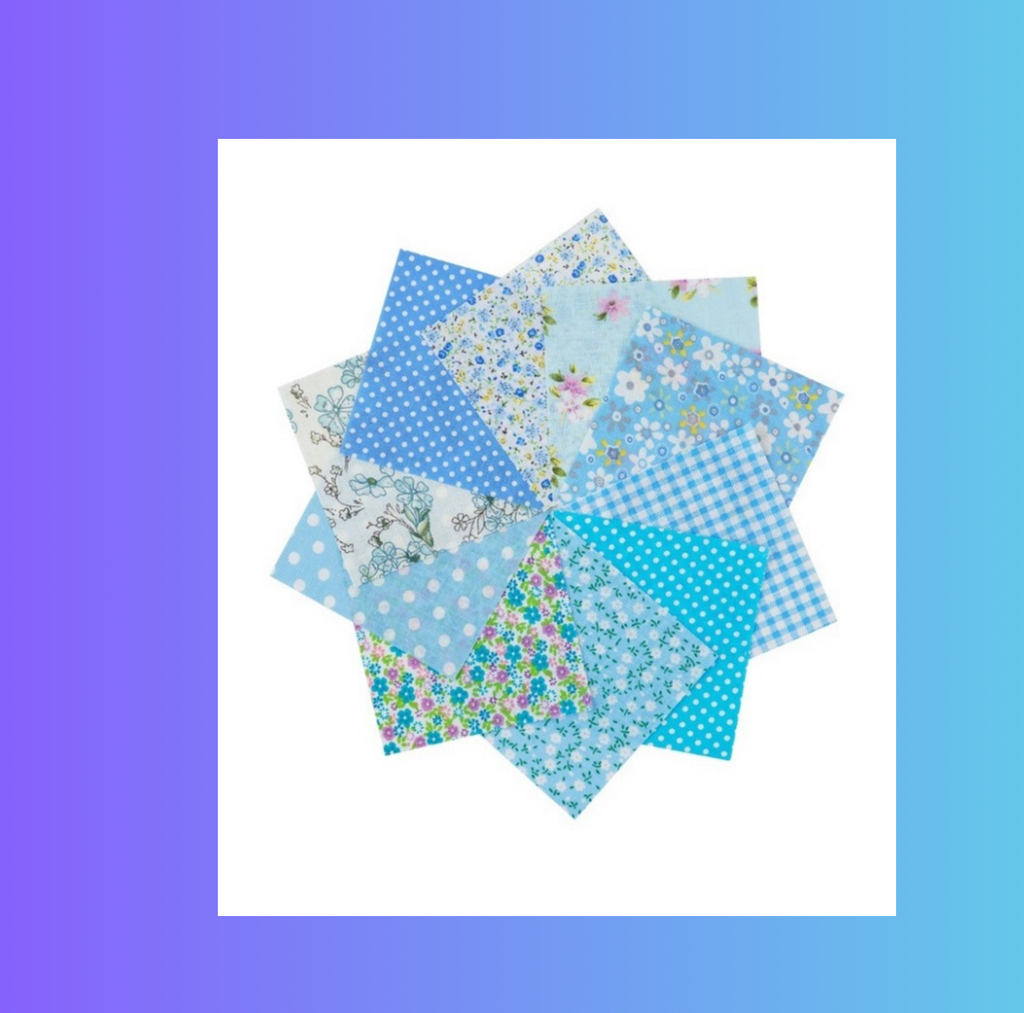 Beautiful Blue Fabric - Pack of 2