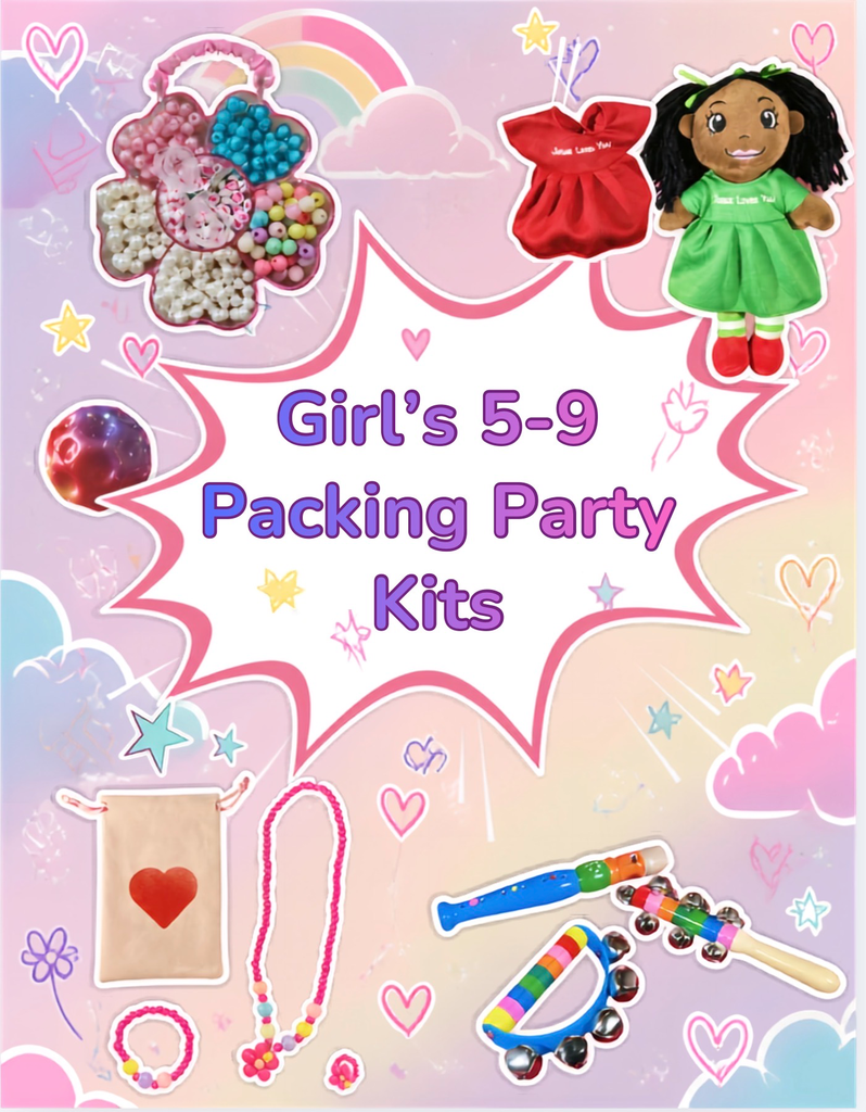 Girls 5-9 Yr. Old. Packing Party Kits