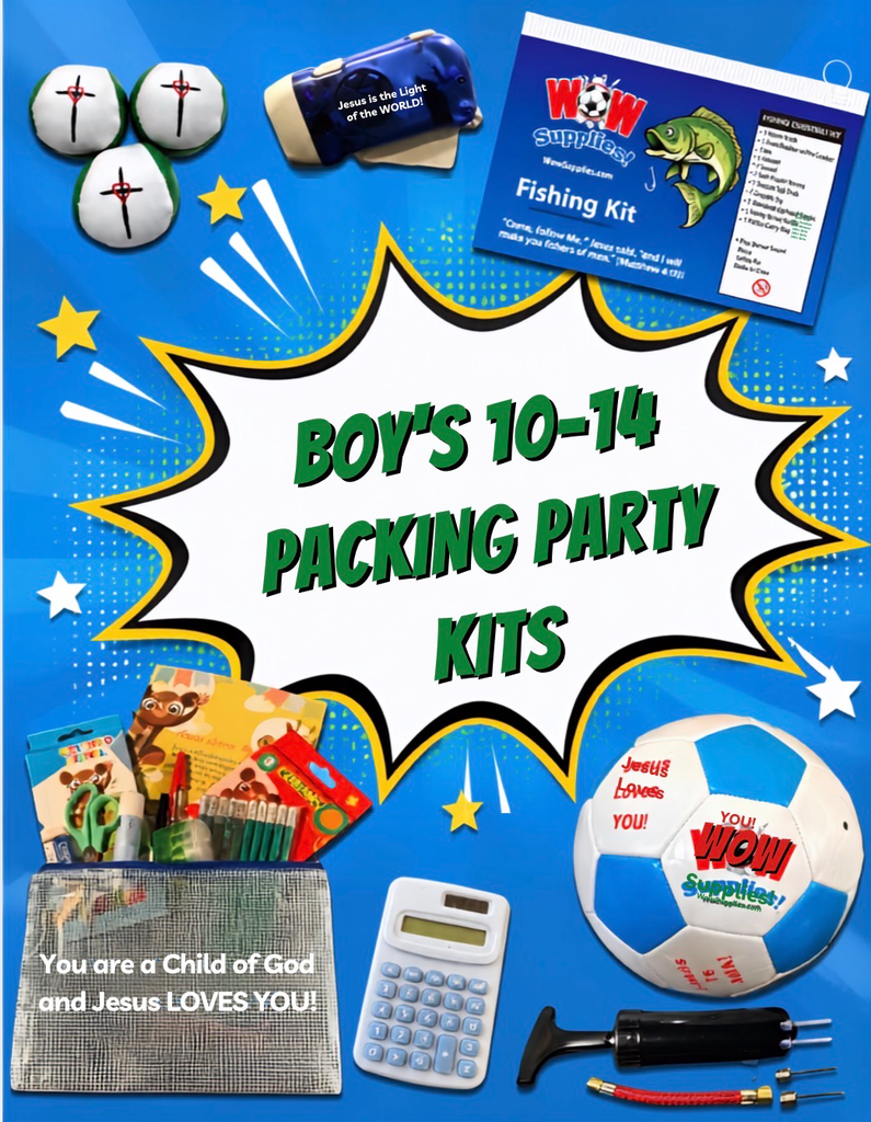 Boy's 10-14 Yr. Old. Packing Party Kits