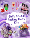 Girl's 10-14 Yr. Old. Packing Party Kits
