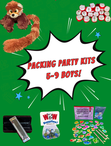 Packing Party Kit! 5-9 Boys